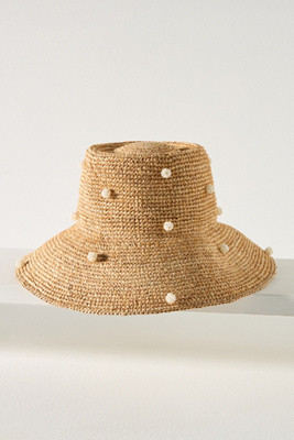 San Diego Hat Co. Embellished Straw Bucket Hat | Anthropologie (US)