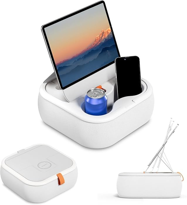 SupeDesk Soporte magnético de almohada para tableta, soporte de regazo para tablet con dos anill... | Amazon (US)