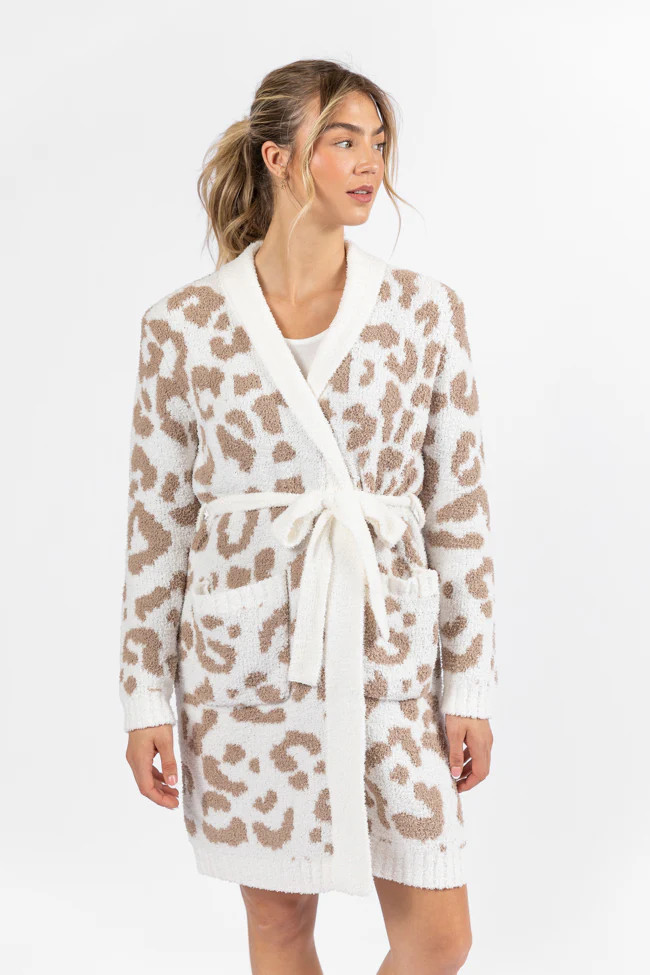 It Was All A Dream Light Leopard Robe FINAL SALE | Pink Lily