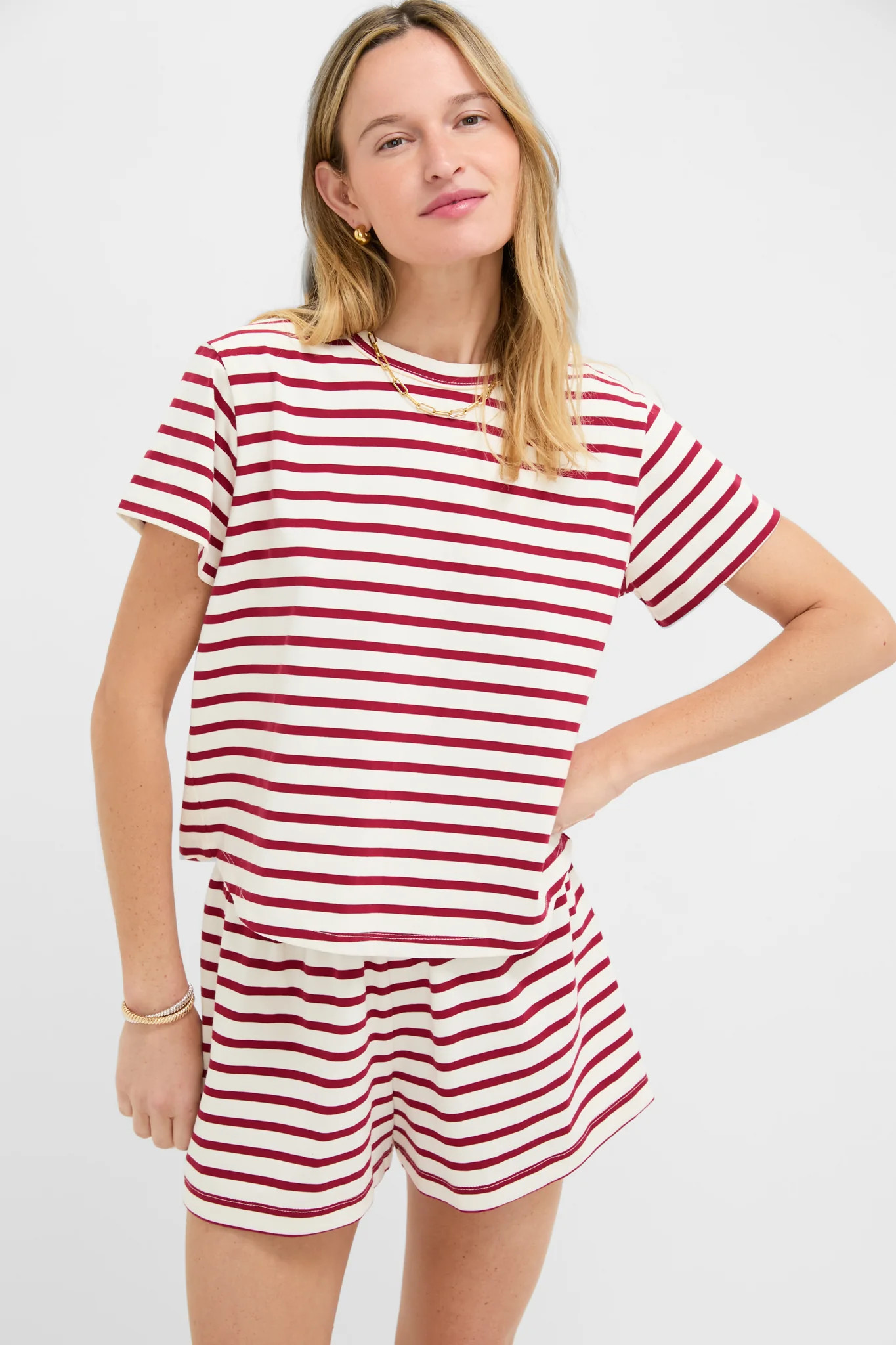 Red Stripe Parker Classic Tee | Tuckernuck (US)