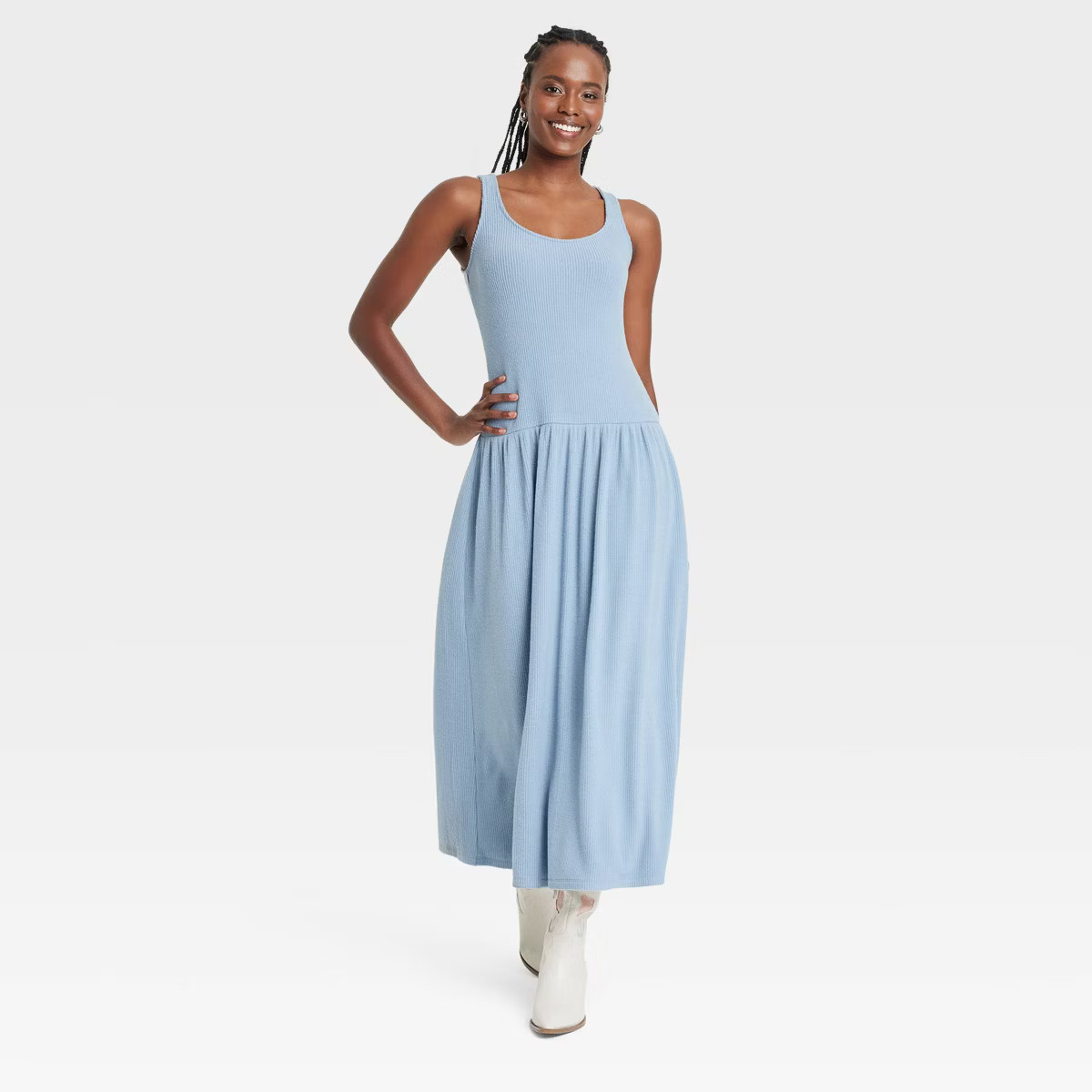 Women's Drop Waist Knit Midi Slip Dress - Universal Thread™ | Target