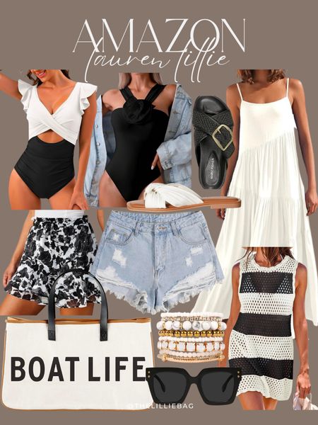 AMAZON fashion finds! I need this bag for my lake trip!🤍

Summer dress. Sandals. Swimsuit. One piece swimsuit. White dress. Sunglasses. 

#LTKStyleTip #LTKFindsUnder50 #LTKSwim