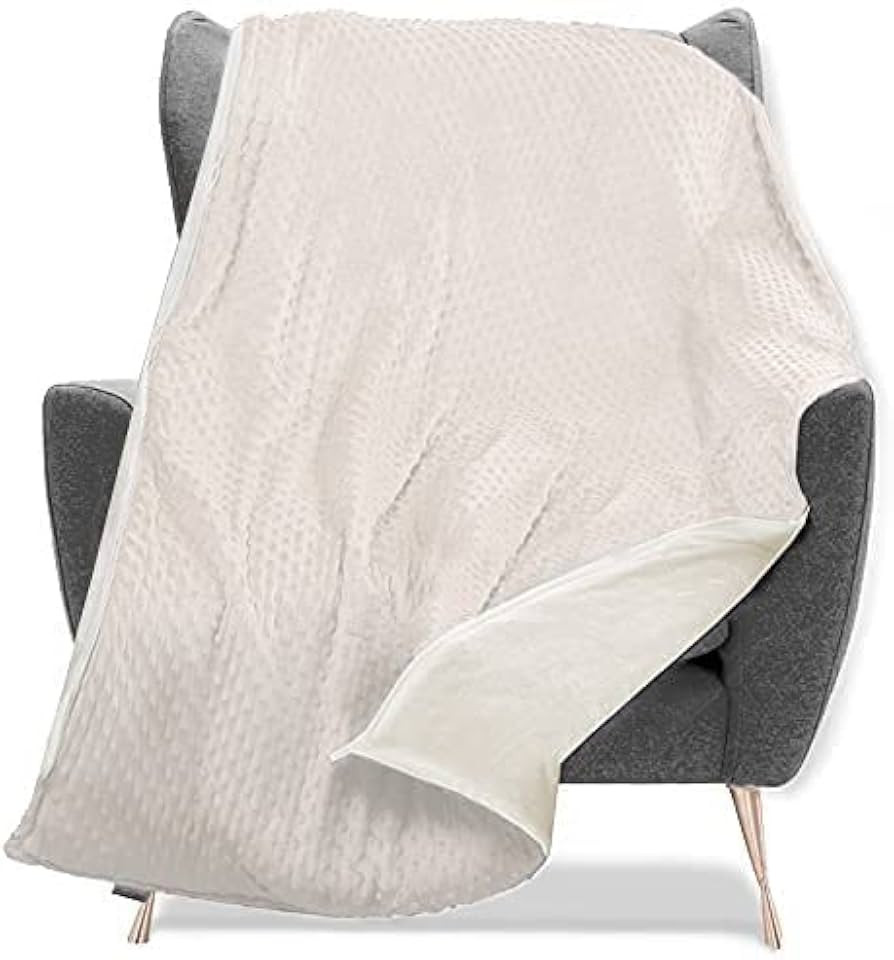 Quility Weighted Blanket for Adults - 20 LB Queen Size Heavy Blanket for Cooling & Heating - 100%... | Amazon (US)