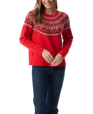 Women's Juna Fair Isle Long-Sleeve Sweater | Macy's