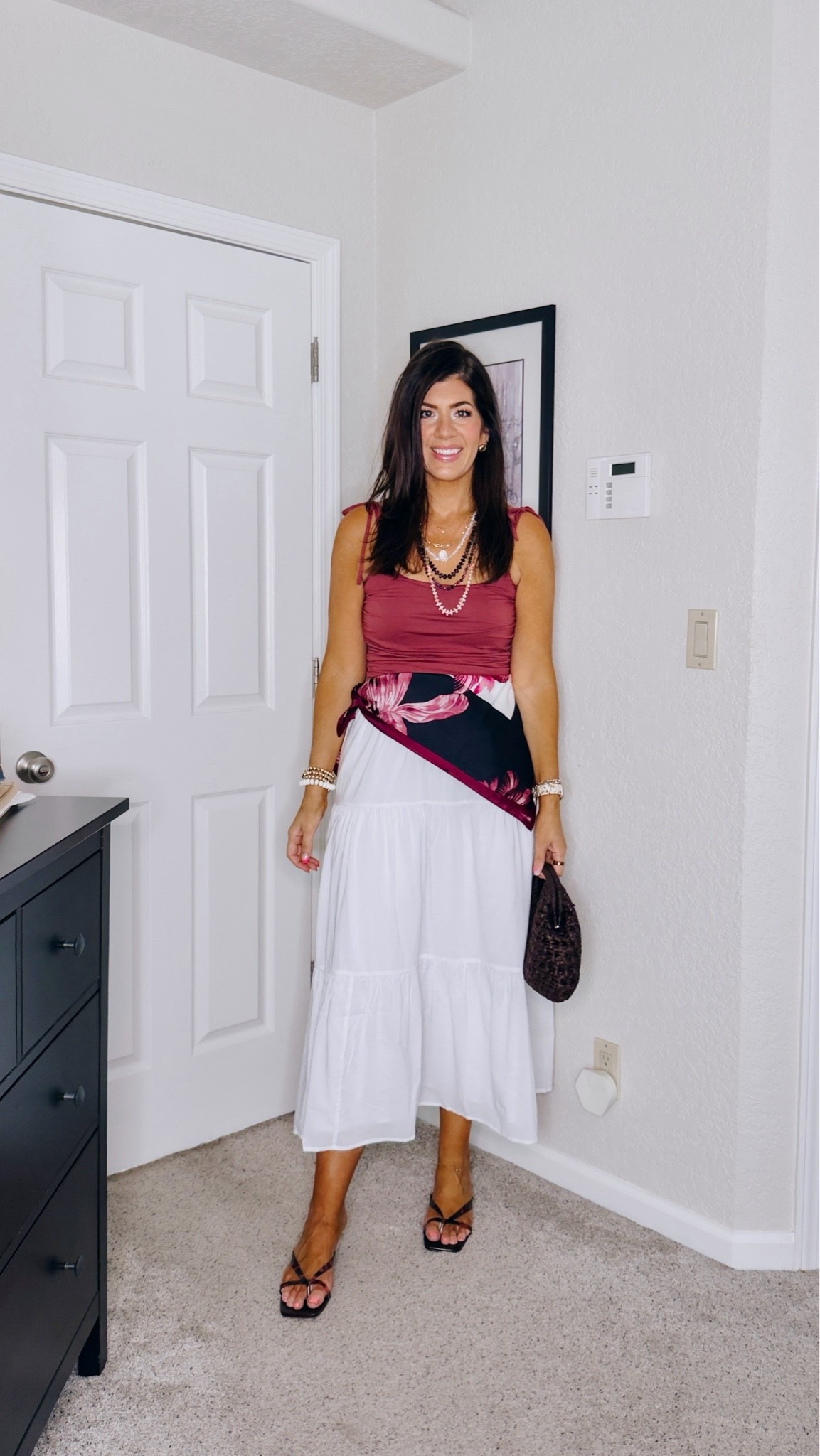 Trying the scarf tie wait trend again
In a medium tank and medium skirt

#LTKSaleAlert #LTKMidsize #LTKTall