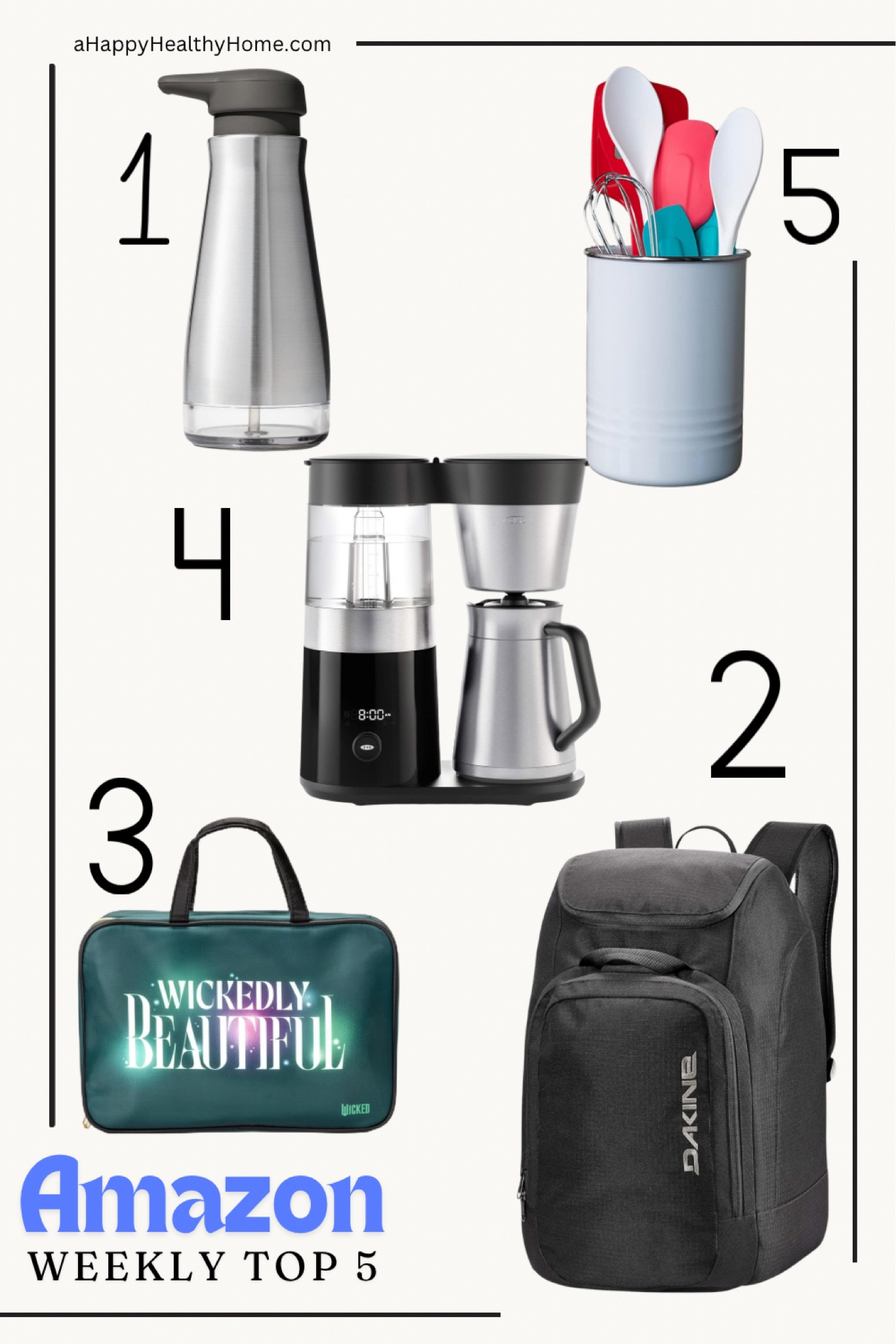 Upgrade your everyday essentials with these Amazon favorites! From the sleek stainless steel soap dispenser to the ultimate Dakine backpack, this week’s top picks are practical and stylish. Don’t miss the OXO coffee maker for a perfect brew or the vibrant utensil holder set for your kitchen. Plus, the “Wickedly Beautiful” toiletry bag is a travel game-changer! Click to shop these trending items now.

 #AmazonMustHaves #AmazonFinds #Top5Essentials #KitchenUpgrades #TravelGear #ShopNow

#LTKFindsUnder100 #LTKHome #LTKSaleAlert