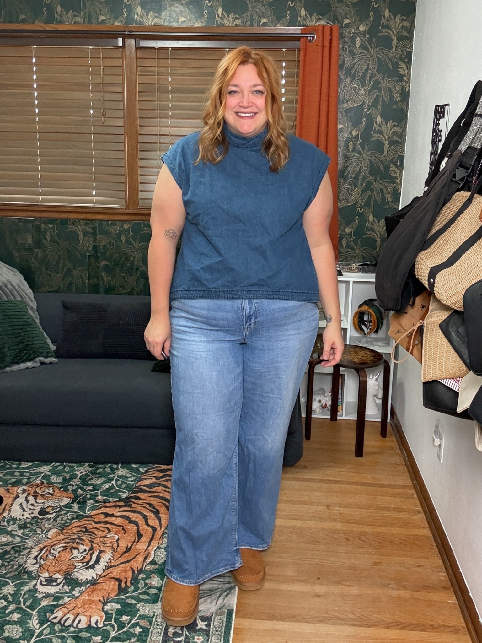 Denim fall look

#LTKPlusSize #LTKMidsize