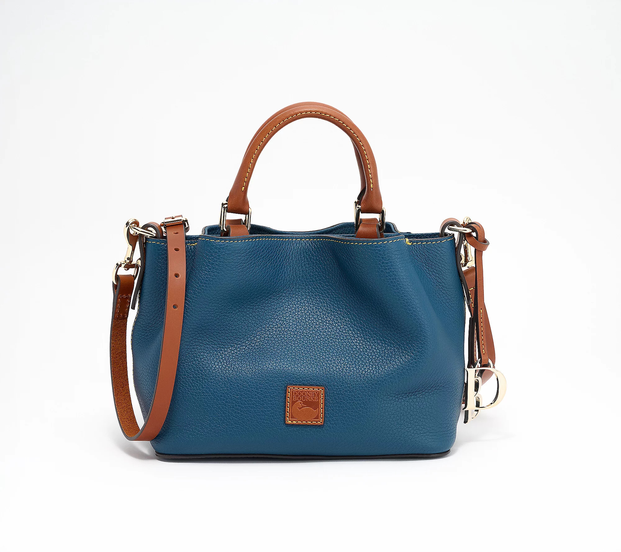 As Is Dooney & Bourke Pebble Leather Mini Barlow Satchel | QVC