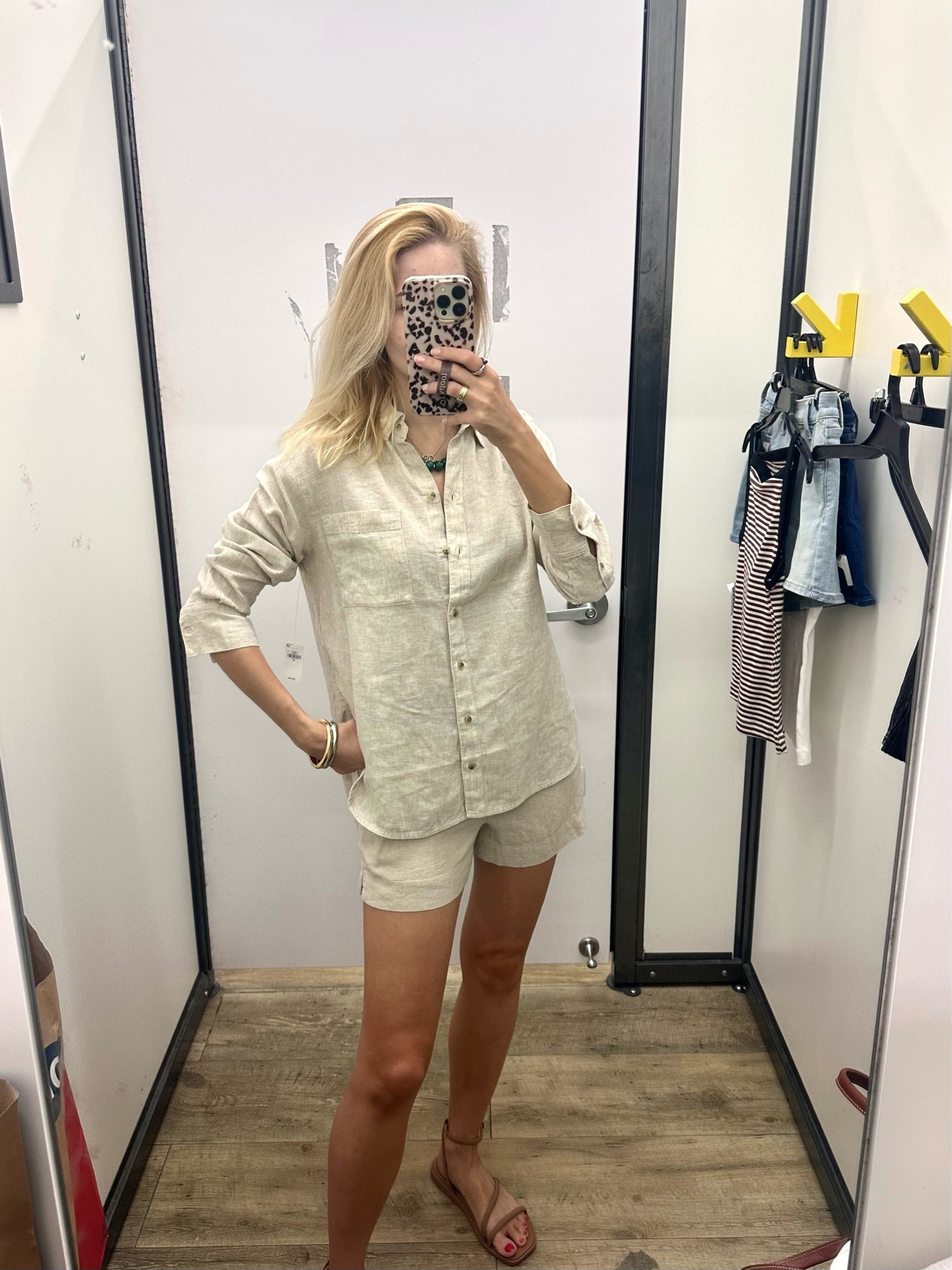 Linen (blend) sets from old navy currently one sale. I sized up 

Linen set | linen shorts | summer outfits

#LTKootd #LTKdayinmylife #LTKTravel