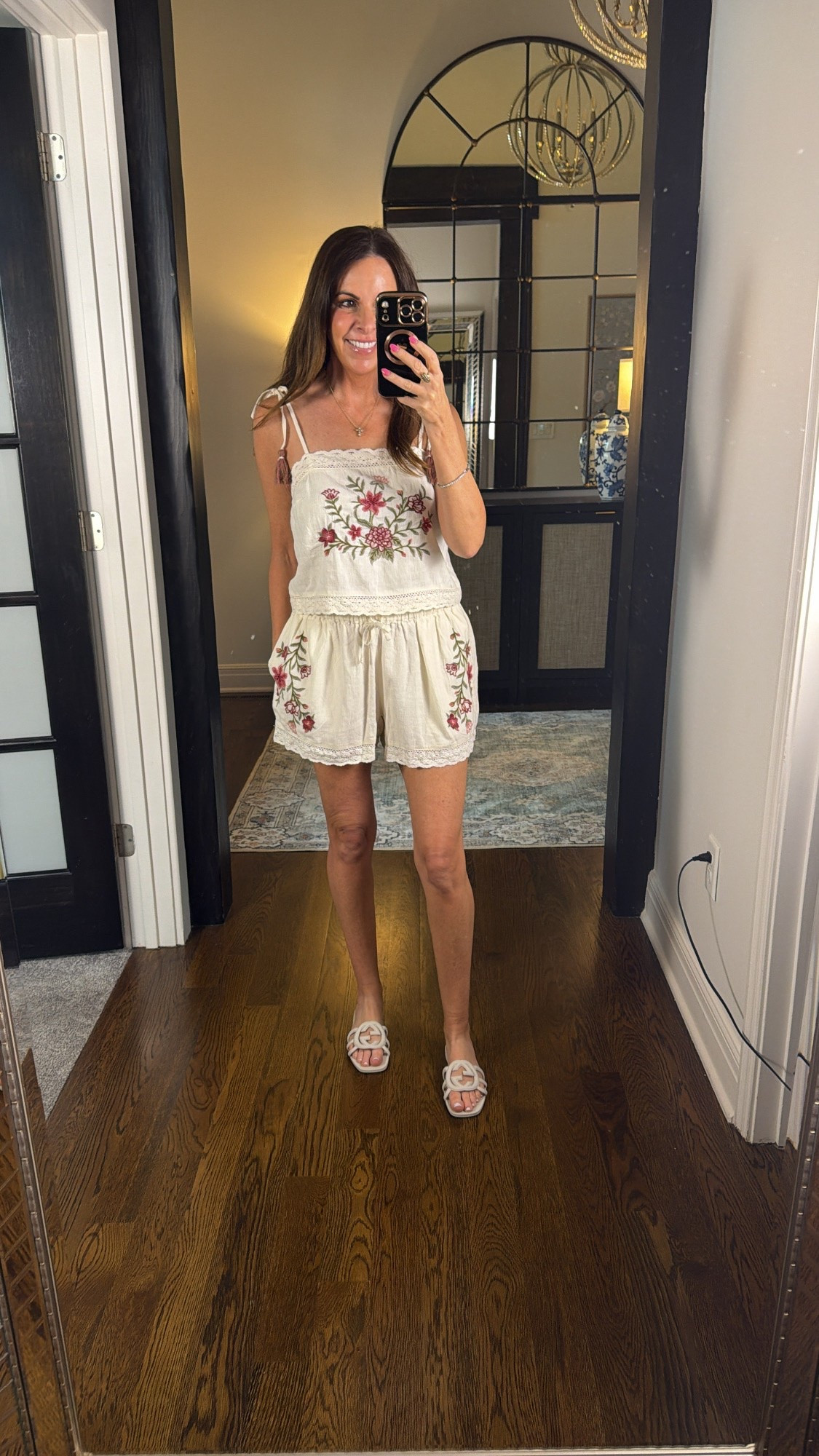 Farm Rio look alike set from @Target 
Summer set 
Shorts set

#LTKootd #LTKOver40