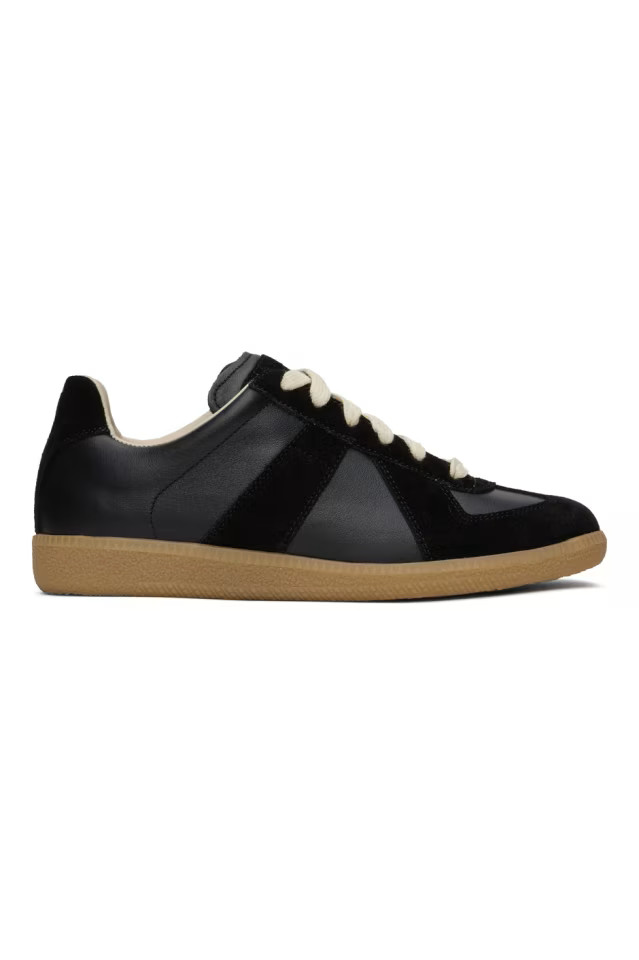 Maison Margiela - Black Replica Sneakers | SSENSE