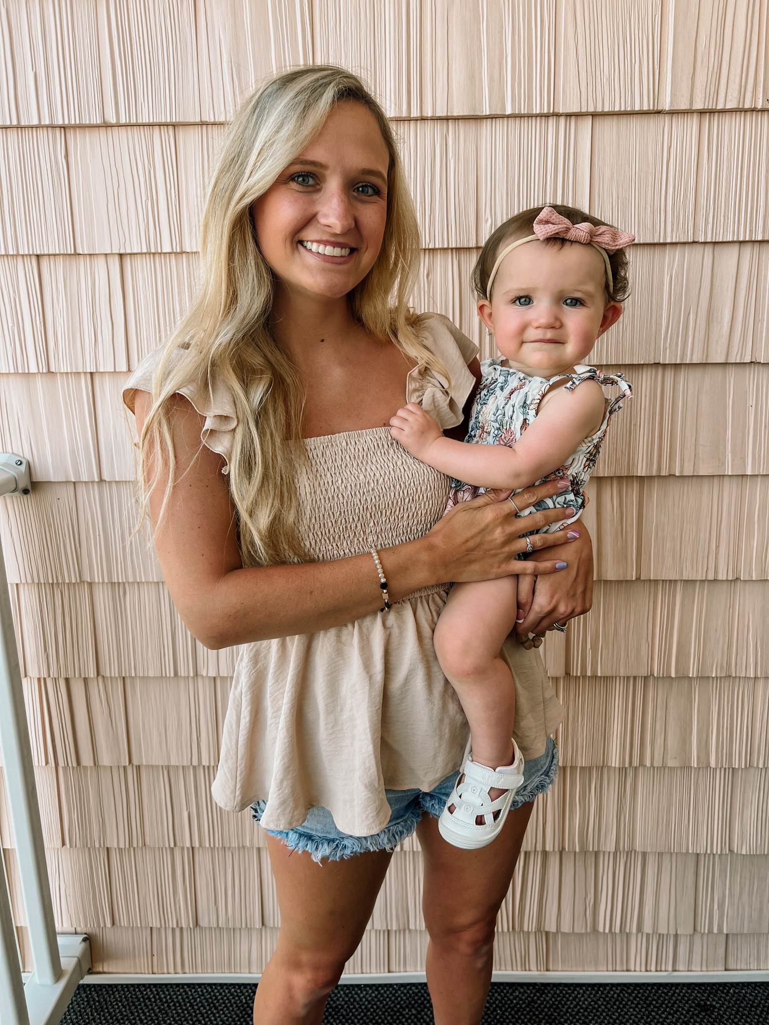mama & her mini 🫶🏻 shop our outfits below 👇🏻✨ 

my shirt, Shein | shorts, American Eagle | shoes (color Cognac Bon ), Belk | Rilynn’s outfit, Shein | bow, Amazon | shoes, Carters 

#LTKbaby #LTKFind #LTKfamily