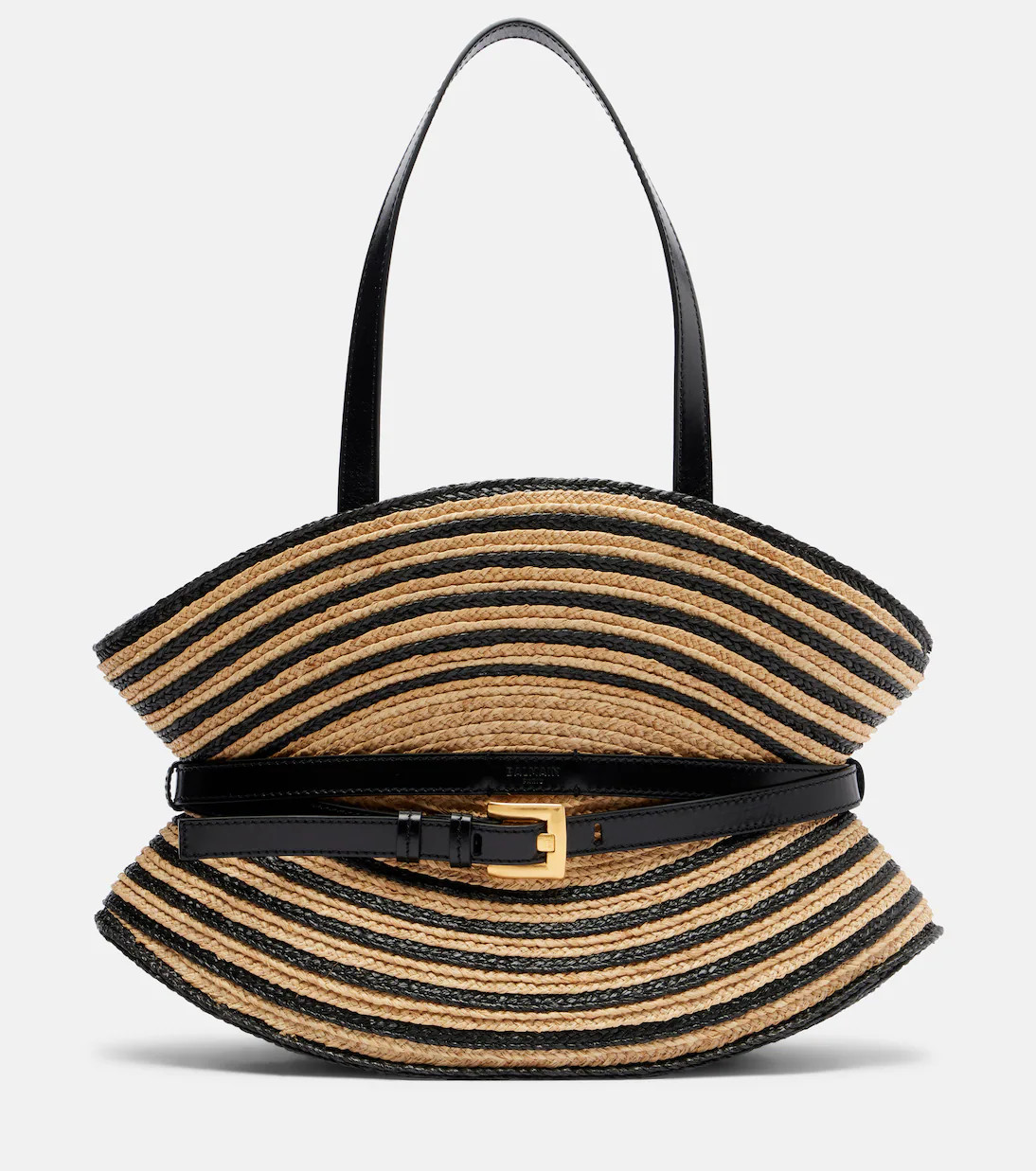 Raffia-effect striped shoulder bag | Mytheresa (UK)