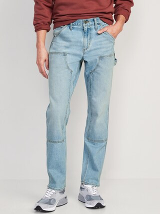 Built-In Flex Straight Workwear Carpenter Jeans for Men | Old Navy (US)