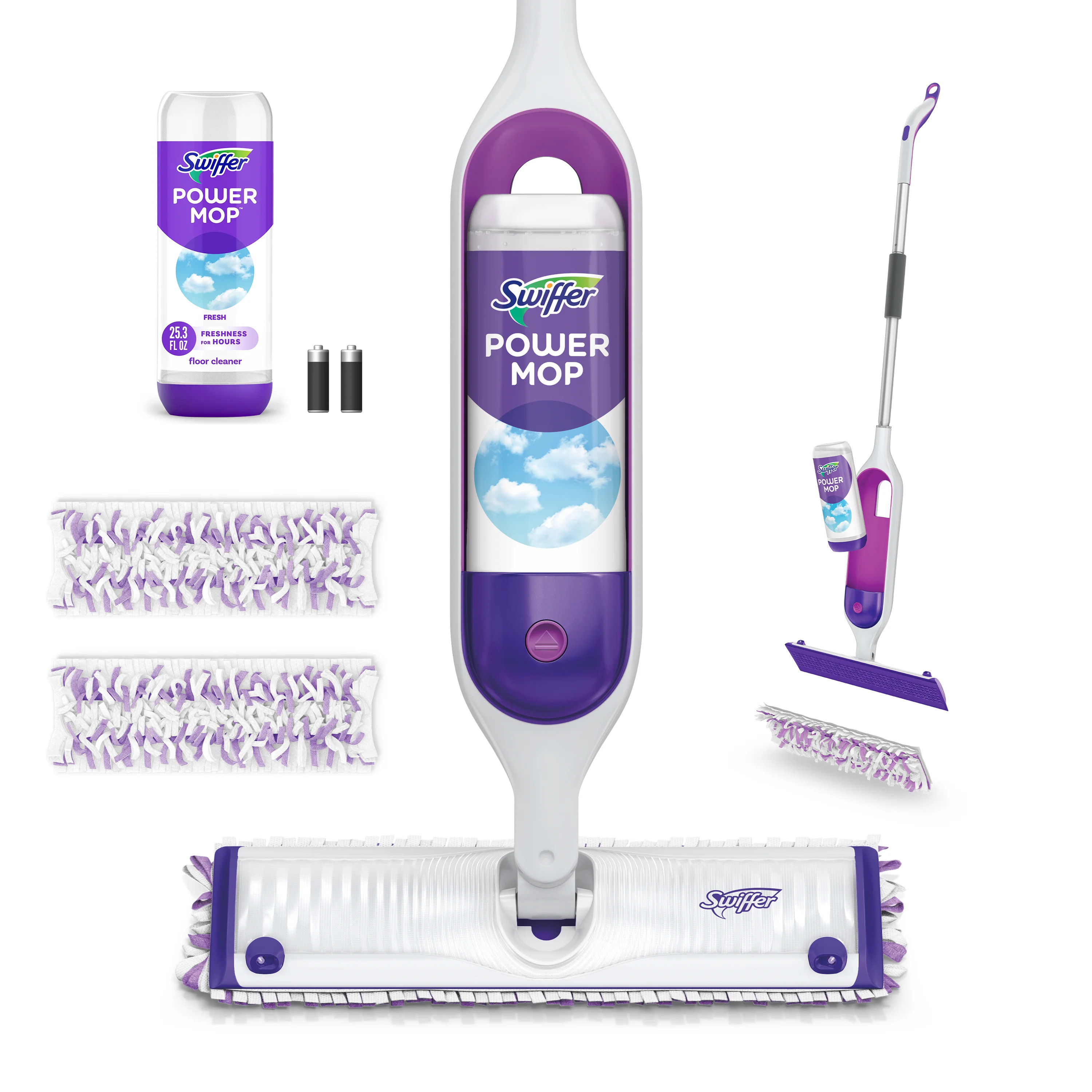 Swiffer PowerMop Multi-Surface Mop Kit for Floor Cleaning, Fresh Scent | Walmart (US)