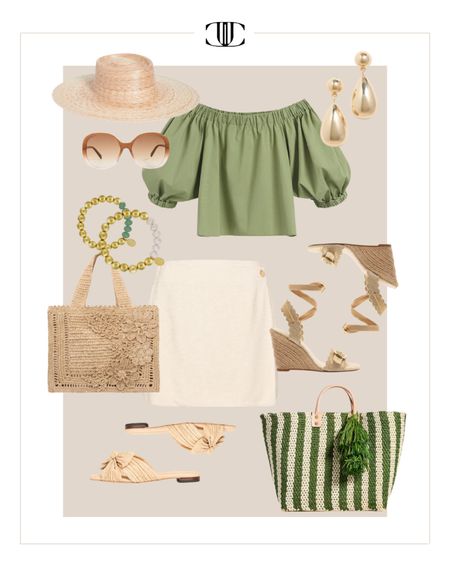 Here are ten summer capsule wardrobe looks from a small collection of clothing and accessories to create a variety of looks.   

Summer capsule, capsule wardrobe, casual look, top, strapless top, skirt, sandals, wedge sandals, bag, tote, necklace earrings, sunglasses

#LTKshoecrush #LTKover40 #LTKstyletip
