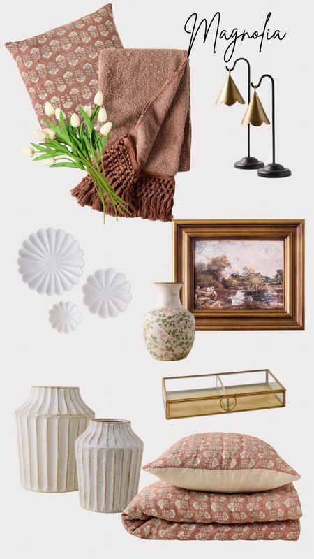 New Magnolia spring collection. Dusty pinks, vases, throws, artwork, bedding, decor and more 

#LTKhome