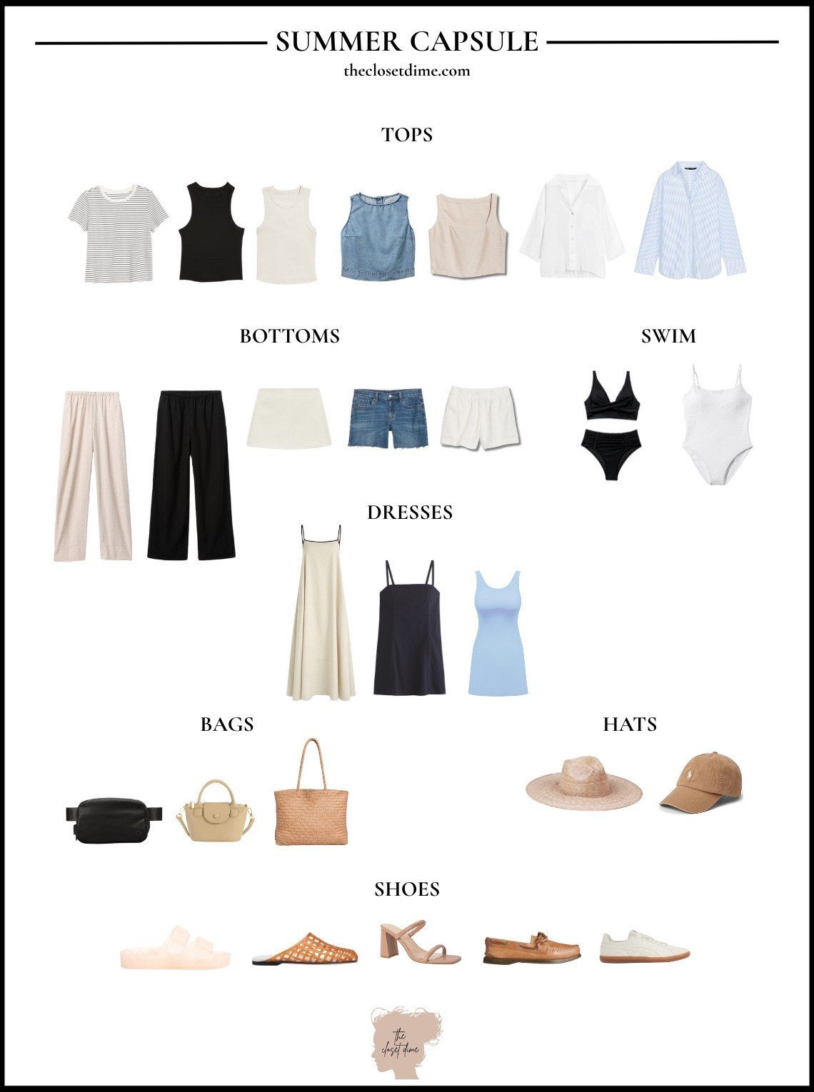 Summer Capsule is HERE!! 🤍
This is your ultimate cheat sheet for what to wear this summer. Enjoy!