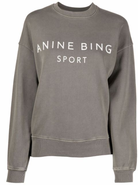 logo-print organic cotton sweatshirt | Farfetch (US)