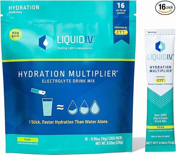 Liquid I.V.® Hydration Multiplier® - Pear - Hydration Powder Packets | Electrolyte Powder Drink... | Amazon (US)