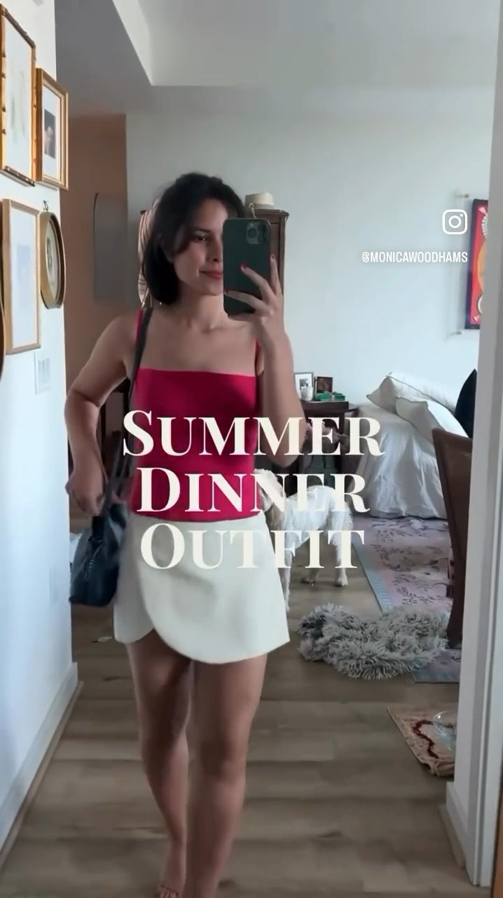 Reformation Top size 0
Zara skort old size XS
Hermes scarf
Jimmy Choo nude heel sandals 

Summer dinner outfit, pink top, pink tank, white skirt outfit 

street style, minimal style, parisian style, aesthetic outfits, summer outfits, style inspo, Washington DC, dc influencer, French girl style, European style, over 30, petite

If you’re looking for: 
• outfits for a European vacay
• French Girl Style inspo
• Petite friendly finds
• Over 30 outfits 
• Classic / timeless pieces 

#LTKStyleTip #LTKVideo