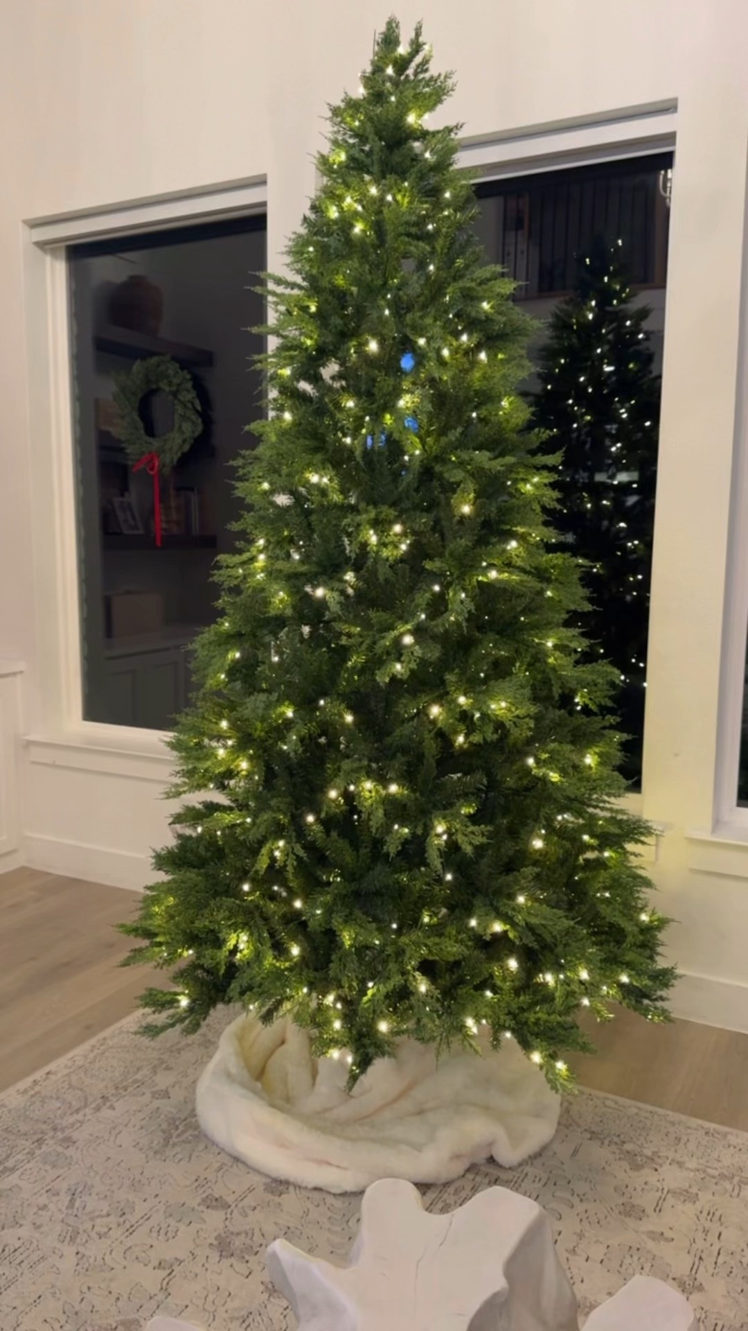 The most beautiful Christmas tree for such a great price! And this blanket as a tree skirt is so chic! #christmas #christmastree 

#LTKHoliday #LTKFindsUnder100