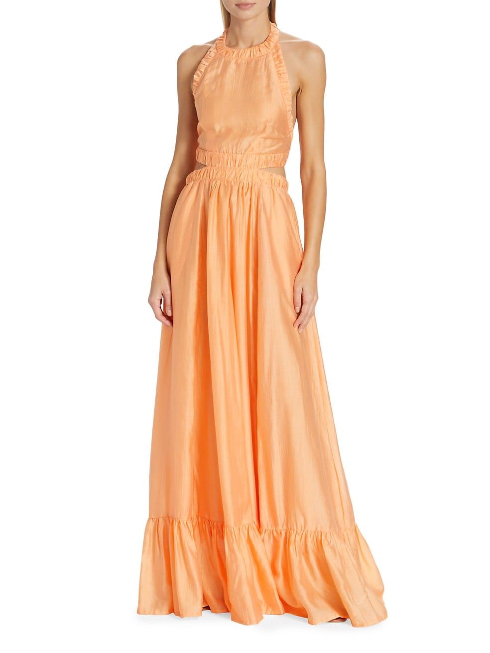 Sierra Cut-Out Halter Maxi Dress | Saks Fifth Avenue