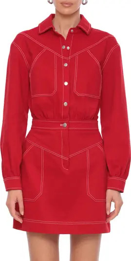 Carpenter Long Sleeve Denim Shirtdress | Nordstrom Rack