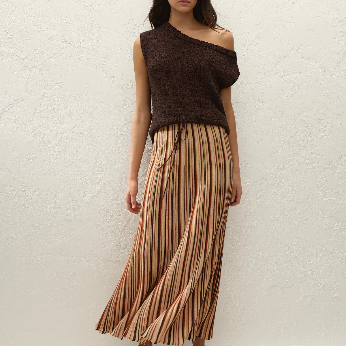 Iden Maxi Skirt Murano Stripe | Faithfull (AU)