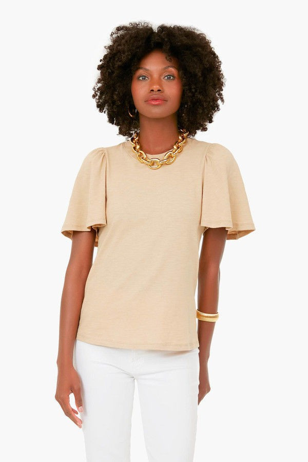 Tan Tommy Short Sleeve Crewneck | Tuckernuck (US)