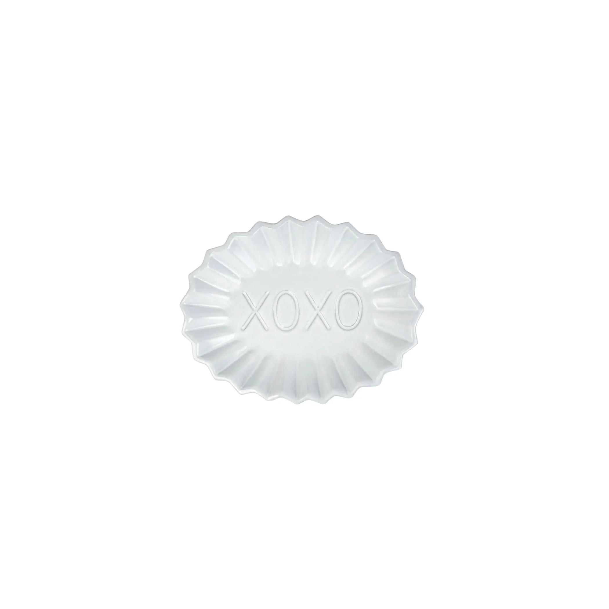 Incanto Pleated XOXO Plate | VIETRI