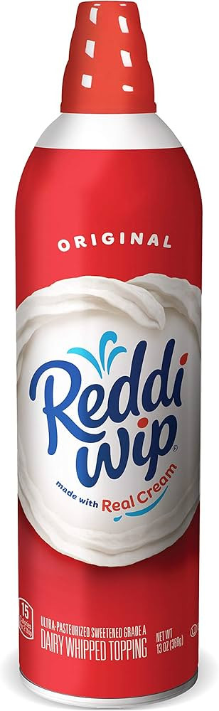 Reddi-wip Original Whipped Dairy Cream Topping, 13 oz | Amazon (US)