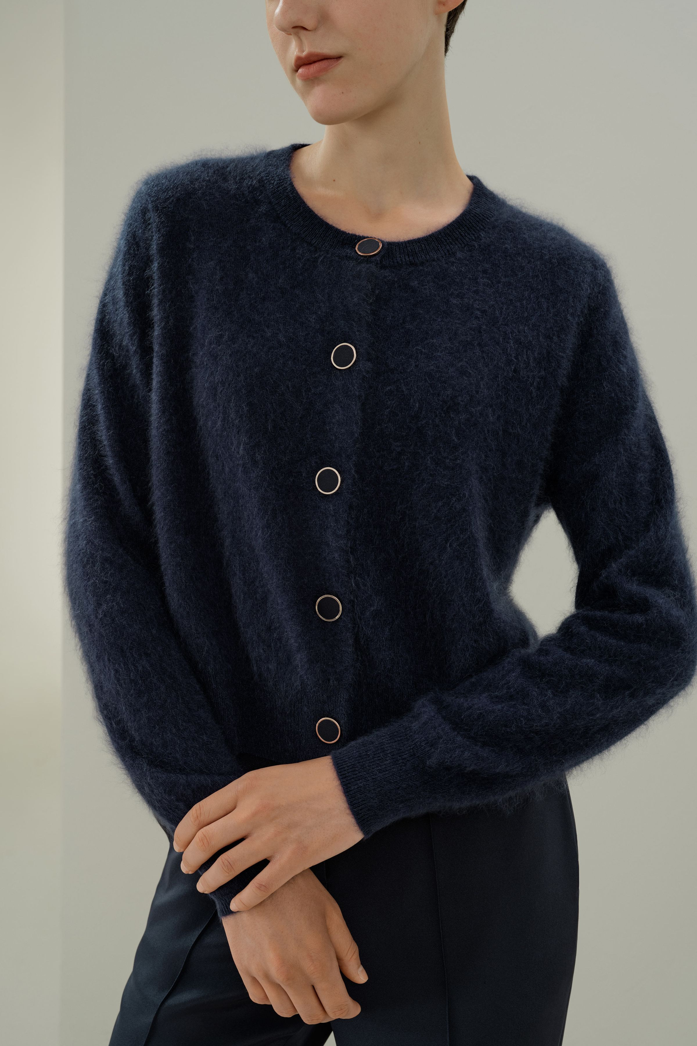 Ultra-Soft Brushed Cashmere Cardigan | LILYSILK