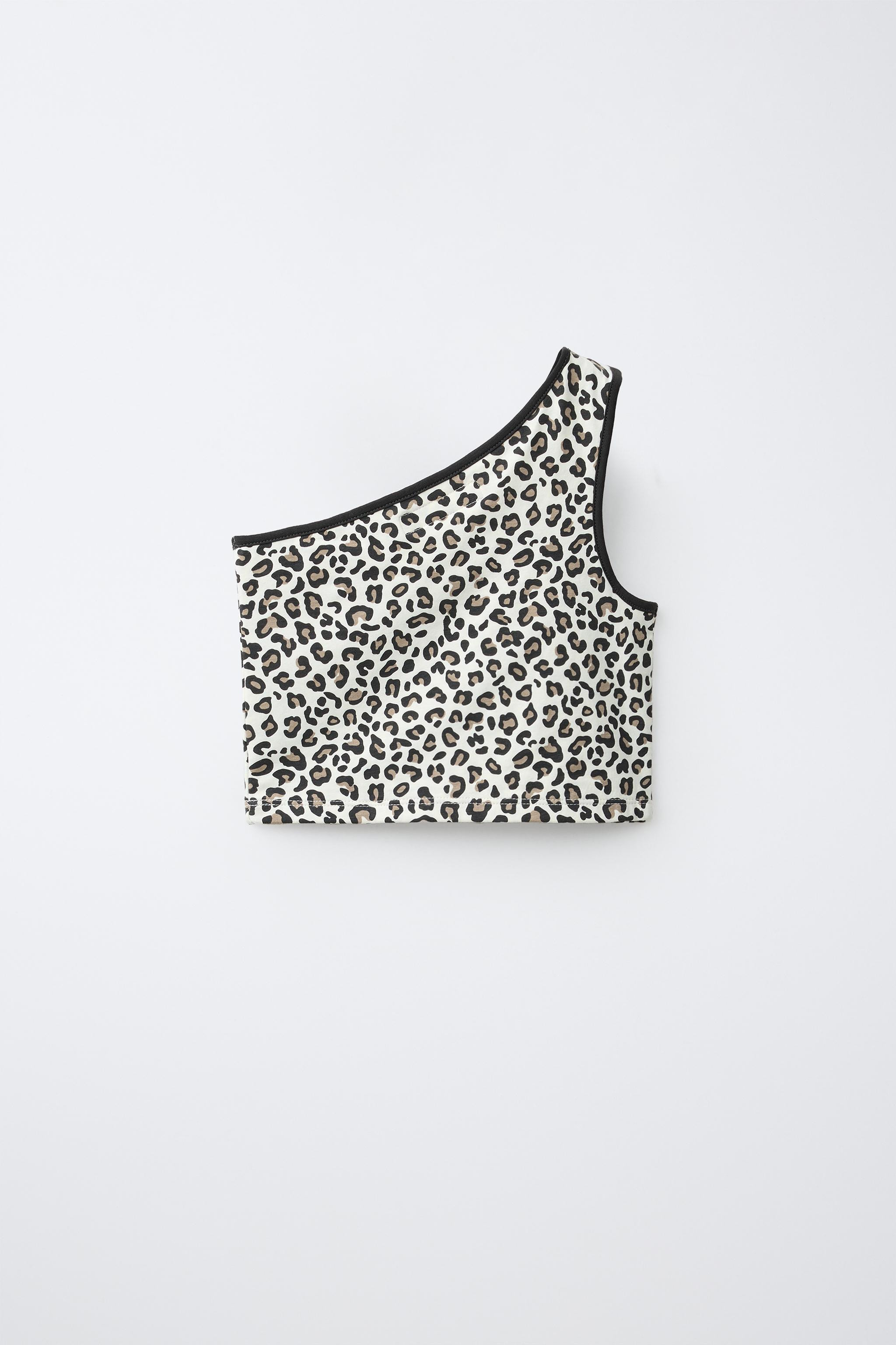 ASYMMETRIC ANIMAL PRINT TOP | Zara US