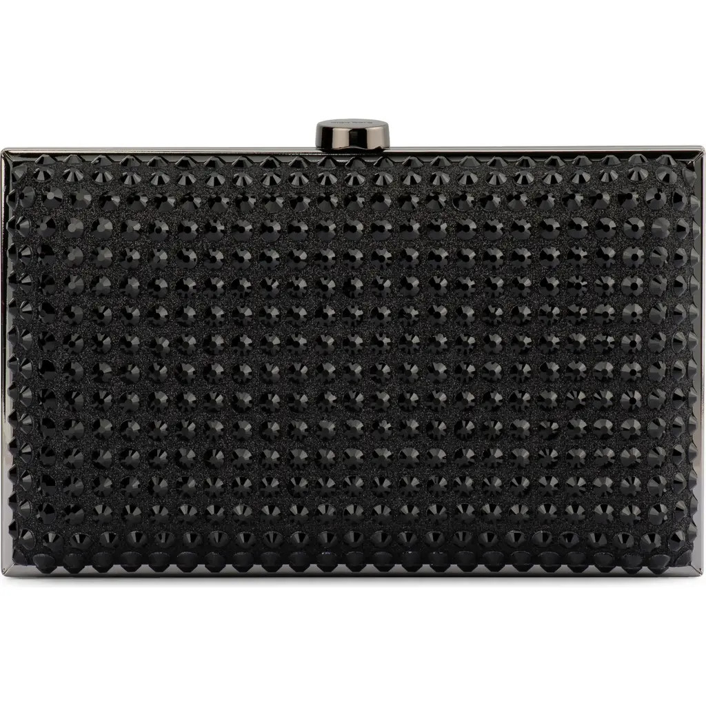 Olga Berg Manuela Hotfix Frame Clutch in Black at Nordstrom Rack | Nordstrom Rack