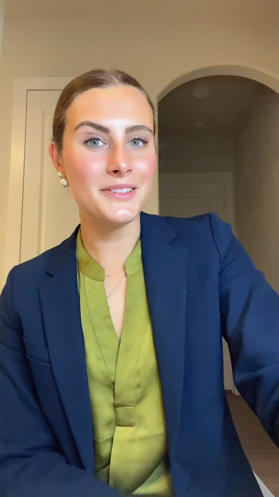 My favorite classic navy blazer perfect for an interview!! Quality is amazing & it is very affordable at $200✨

blazer, professional outfit, business professional, business casual, office outfit, interview outfit

#LTKgrwm #LTKWorkwear #LTKootd