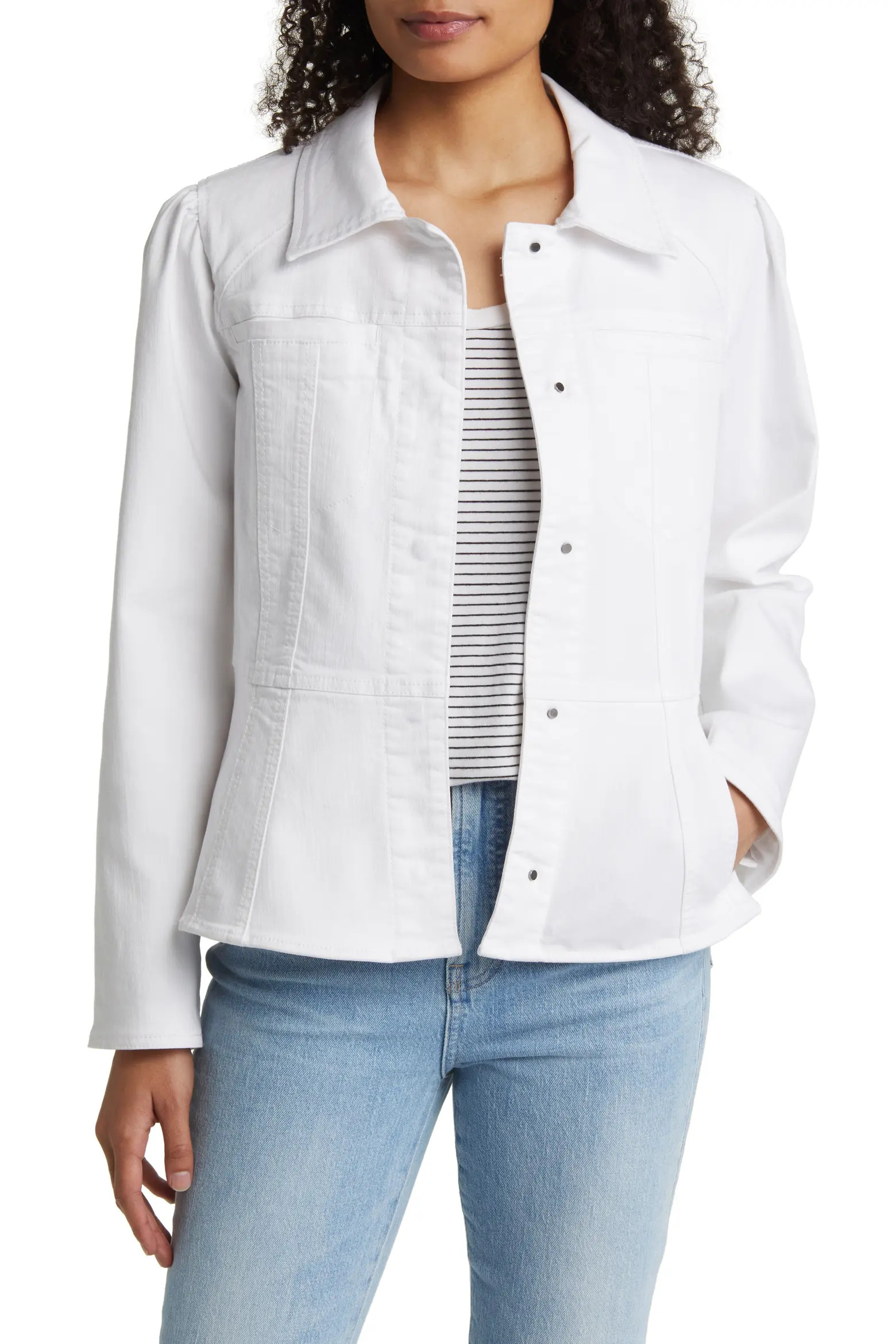 Peplum Denim Jacket (Women) | Nordstrom | Nordstrom