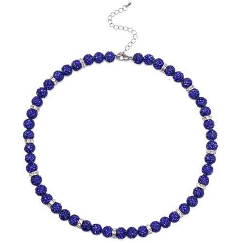 Baseball Ice Necklace - Baseball Beaded Necklace - Bling Baseball Necklace - Number 2/3/11/13 Baseball Necklace Athlete Inspired Rhinestone Necklace Accessories Gift for Boys Men Baseball Lovers (Navy Blue/Rhinestone) | Amazon (US)