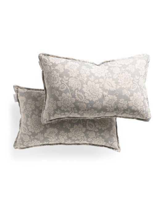 14x24 Set Of 2 Floral Pillows | Marshalls