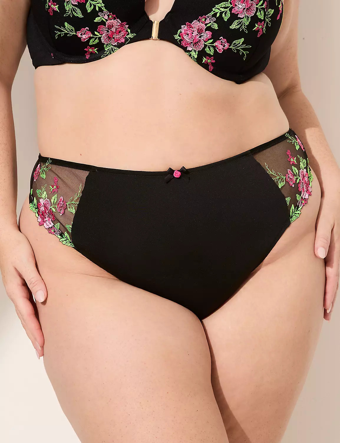 Embroidered French Cut Thong | Lane Bryant (US)