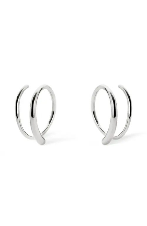 Ana Luisa Double Hoop Earrings - Harley in Silver at Nordstrom, Size Small | Nordstrom