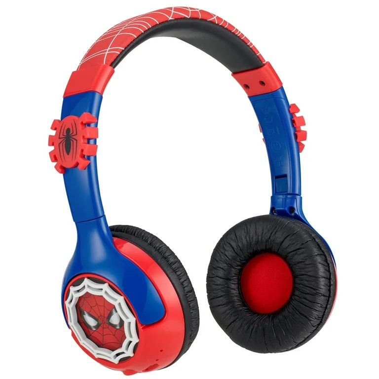 Ekids, Spider-Man, Bluetooth Over Ear Headphones with Cord, Red and Blue, Children Ages 6 and up | Walmart (US)