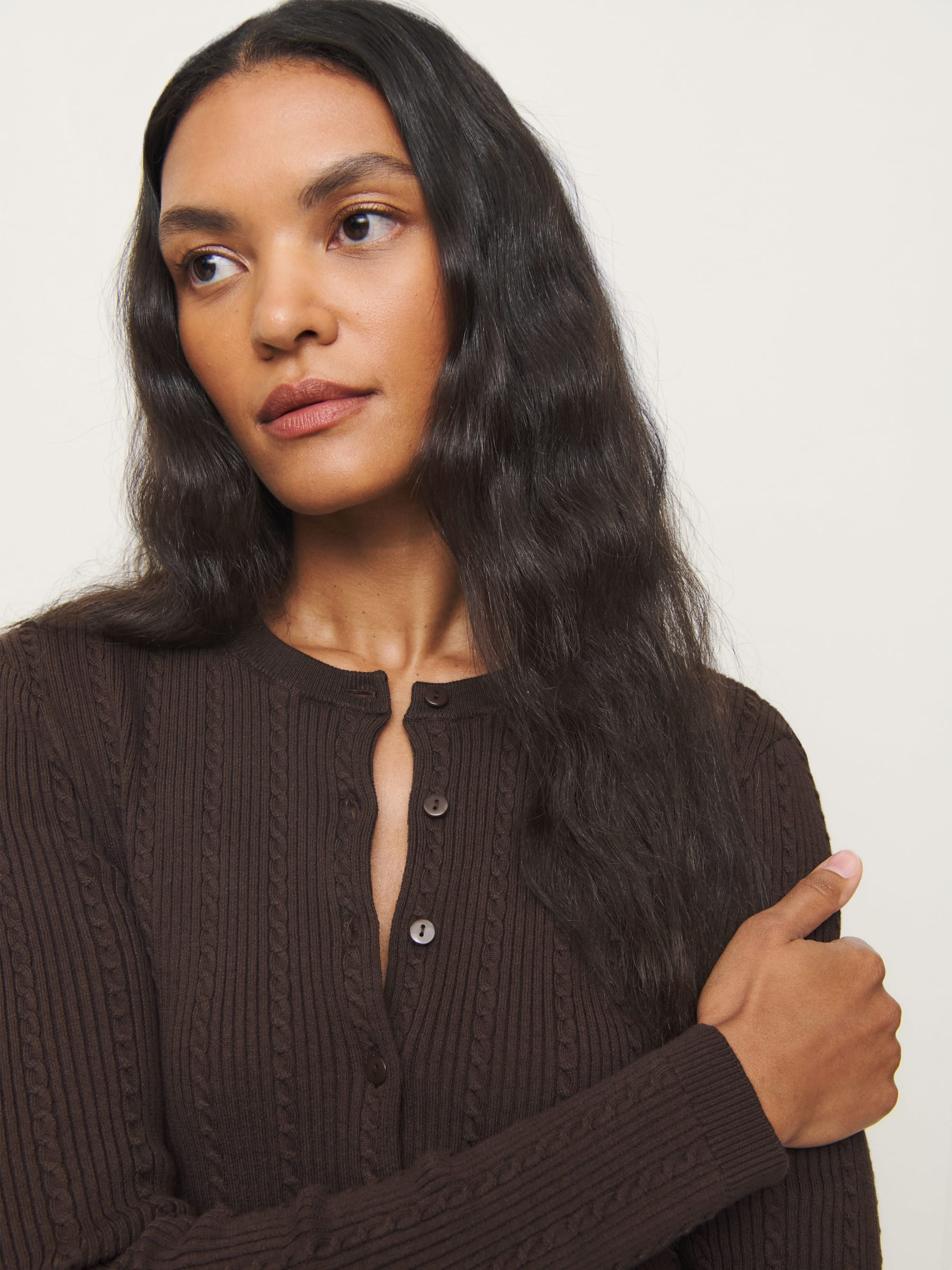 Natalie Cable Cardigan | Reformation (Global)