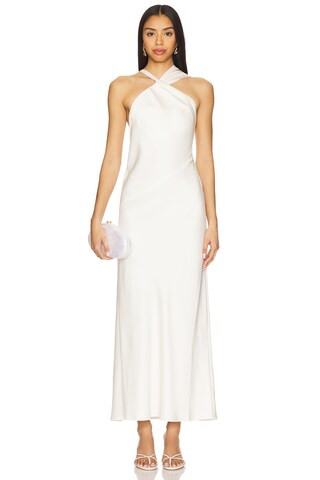 Significant Other Lucile Draped Maxi Dress in Bone from Revolve.com | Revolve Clothing (Global)