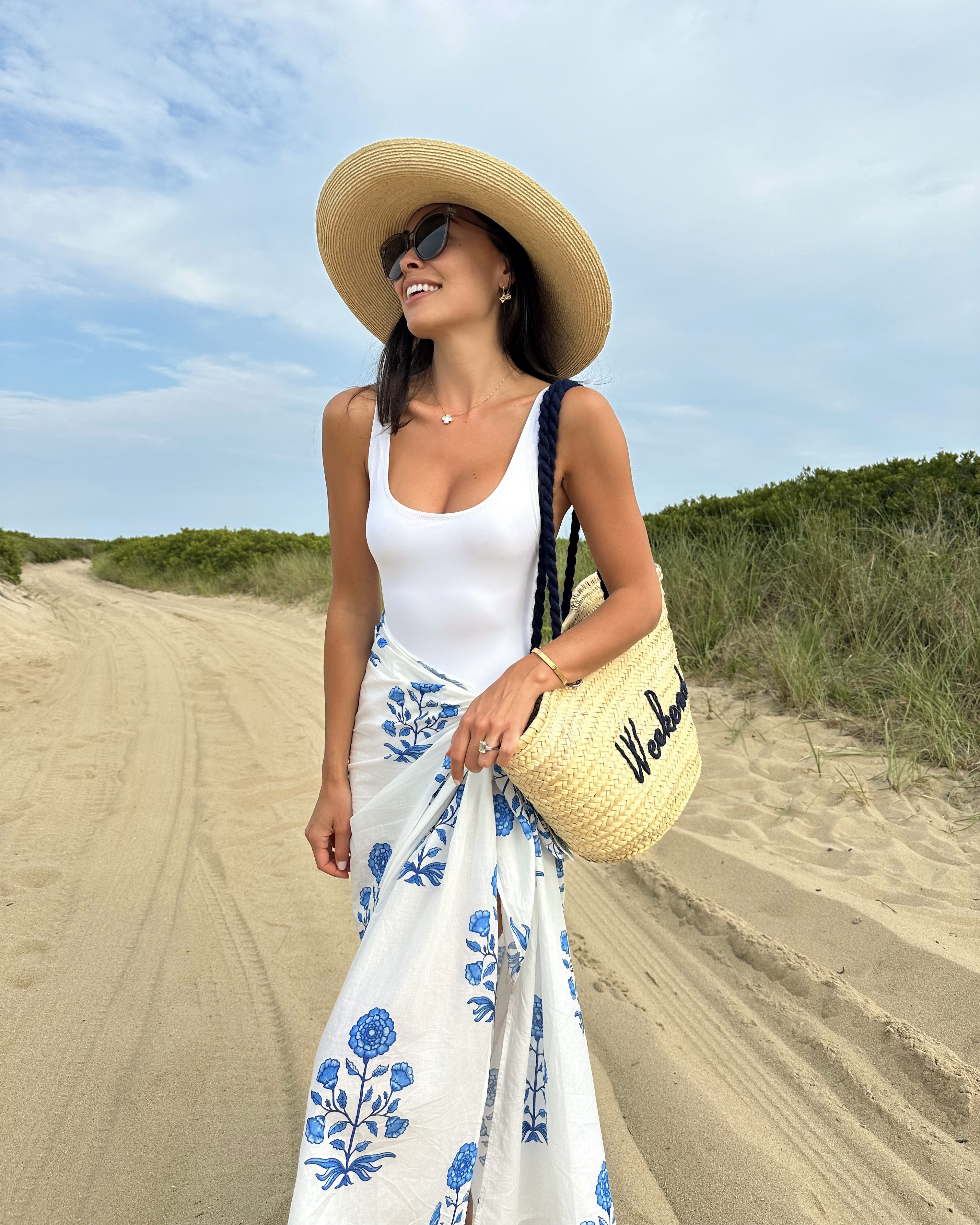 Swimsuit, sarong, Pareo, Everyone Loves The Weekend, Nantucket, Skims. 

#LTKSwim #LTKSeasonal #LTKItBag