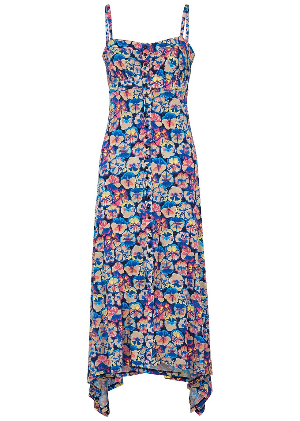 Floral-print midi dress | Harvey Nichols 