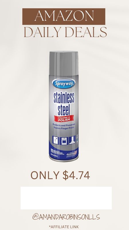 Amazon daily deals
Stainless steel cleaner 

#LTKHome #LTKSaleAlert #LTKFindsUnder50