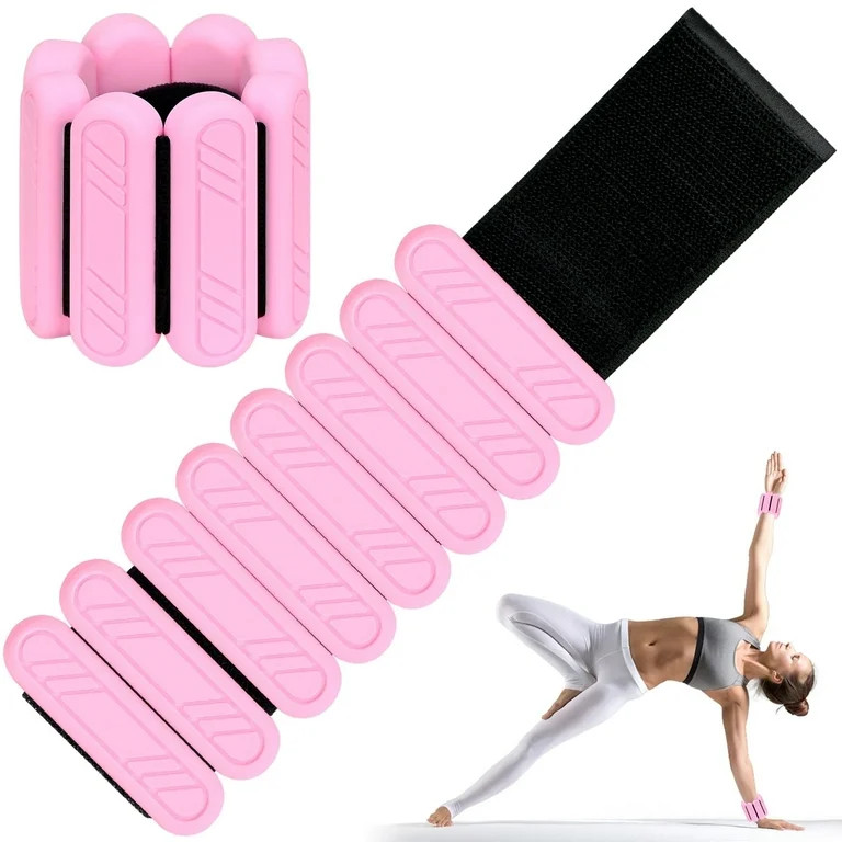 KOOOGEAR 2 lb  Pilates Wrist ＆ Ankle Weights for Women -1 Pair Pink | Walmart (US)