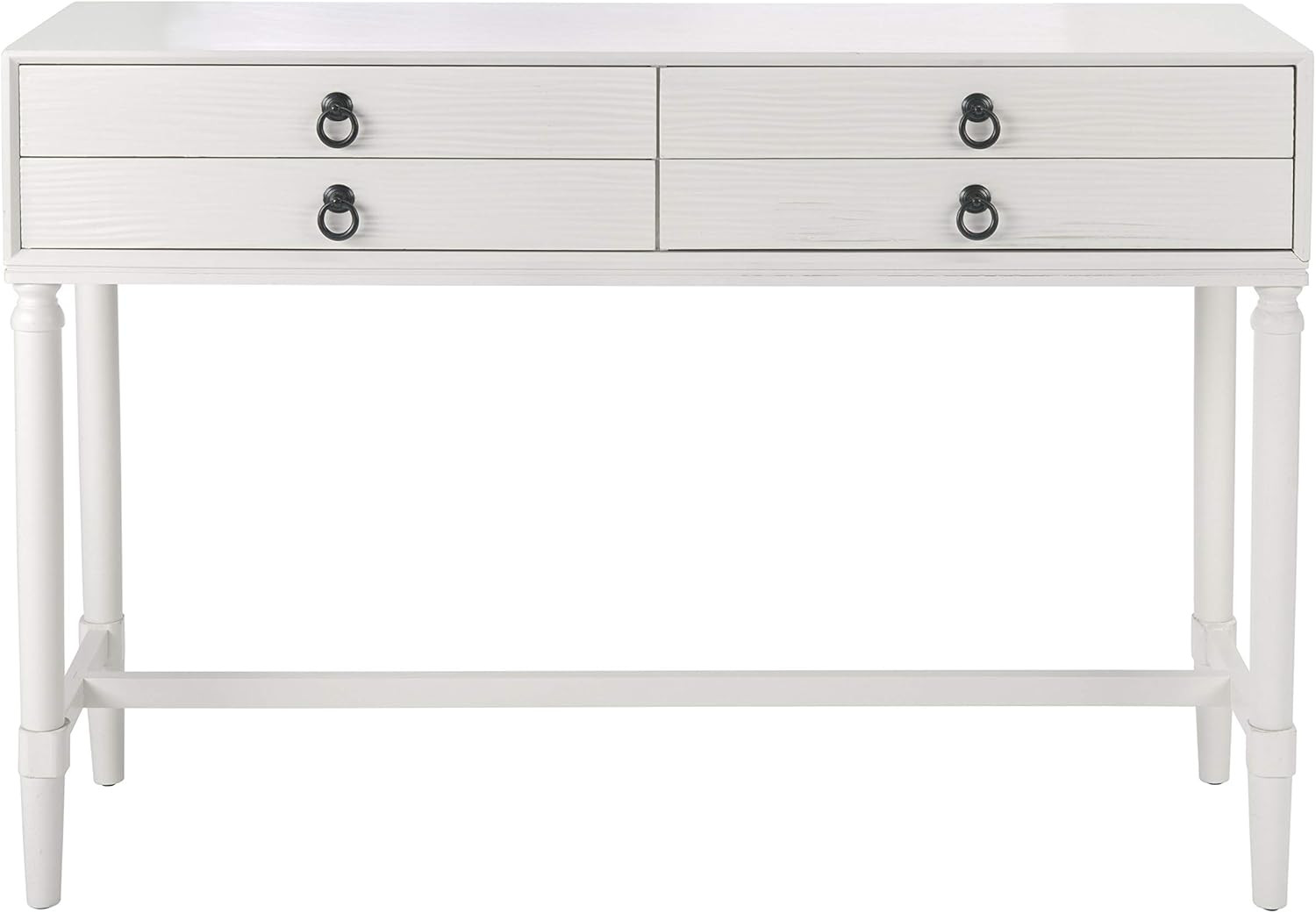 Safavieh Home Collection Aliyah White 4-Drawer Console Table | Amazon (US)