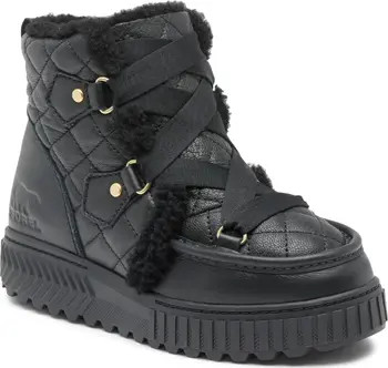 SOREL One Ave™ Alpine Genuine Shearling Trim Waterproof Boot (Women) | Nordstrom | Nordstrom